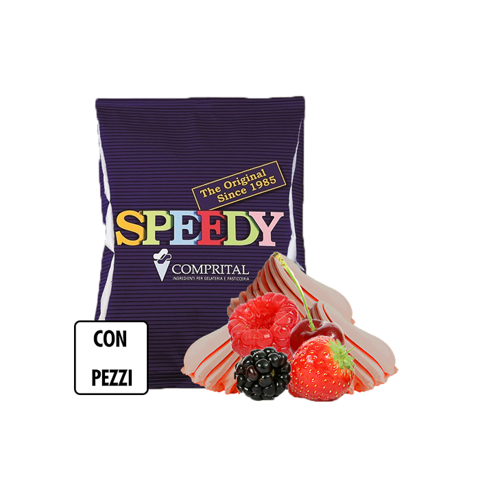 immagine speedy frutti di bosco con pezzi di frutti di bosco