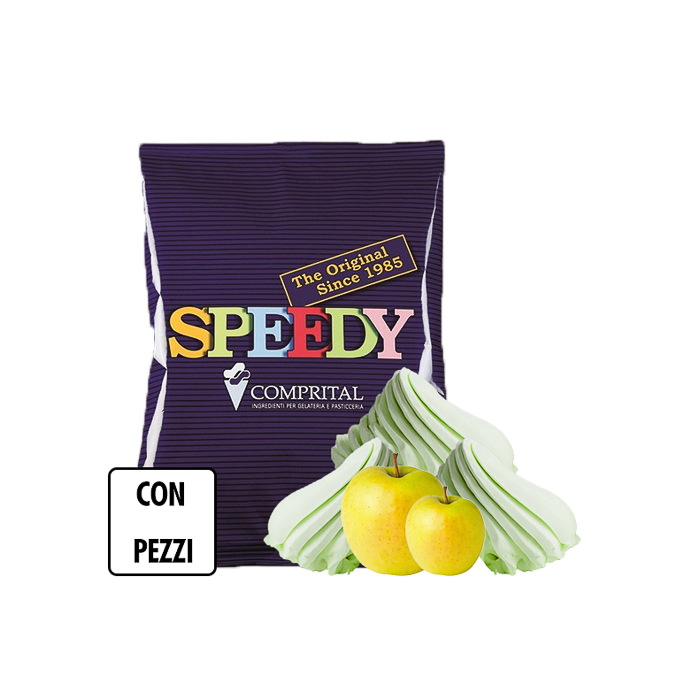 immagine speedy mela con pezzi di mela