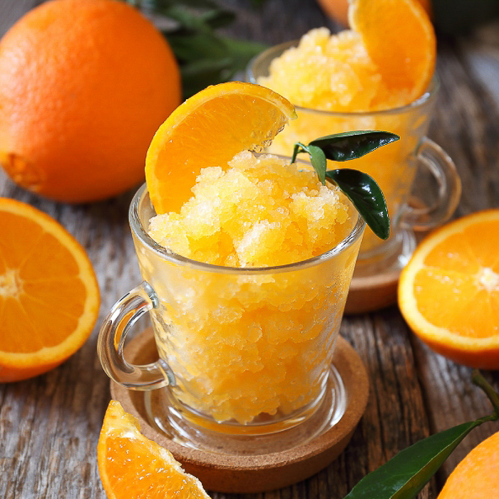 immagine preparato per granita in polvere arancia comprital