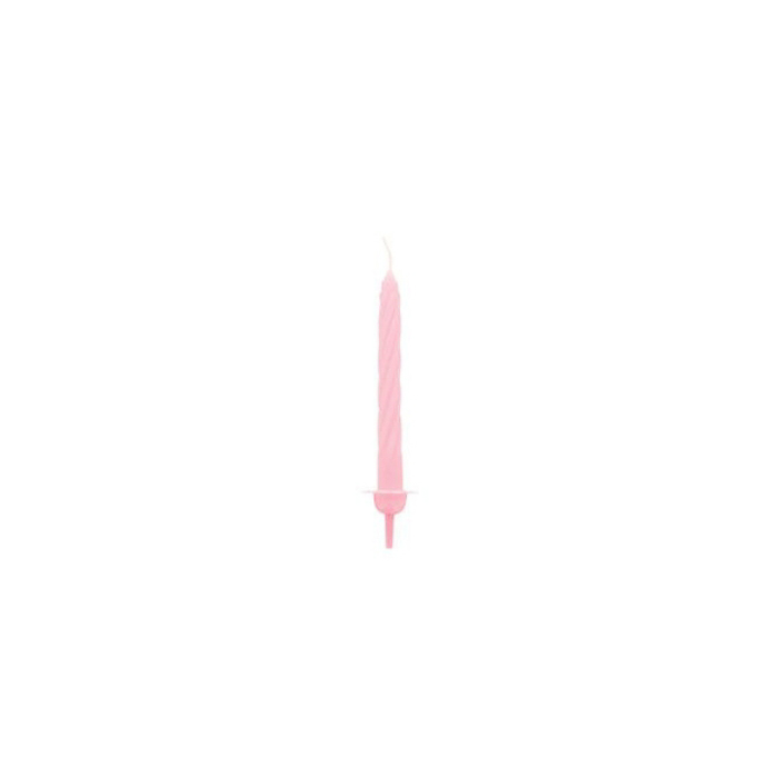 immagine candeline supporto rosa