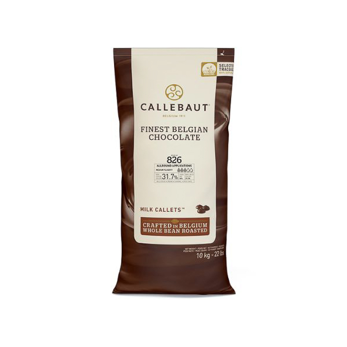 immagine cioccolato al latte callebaut in callets