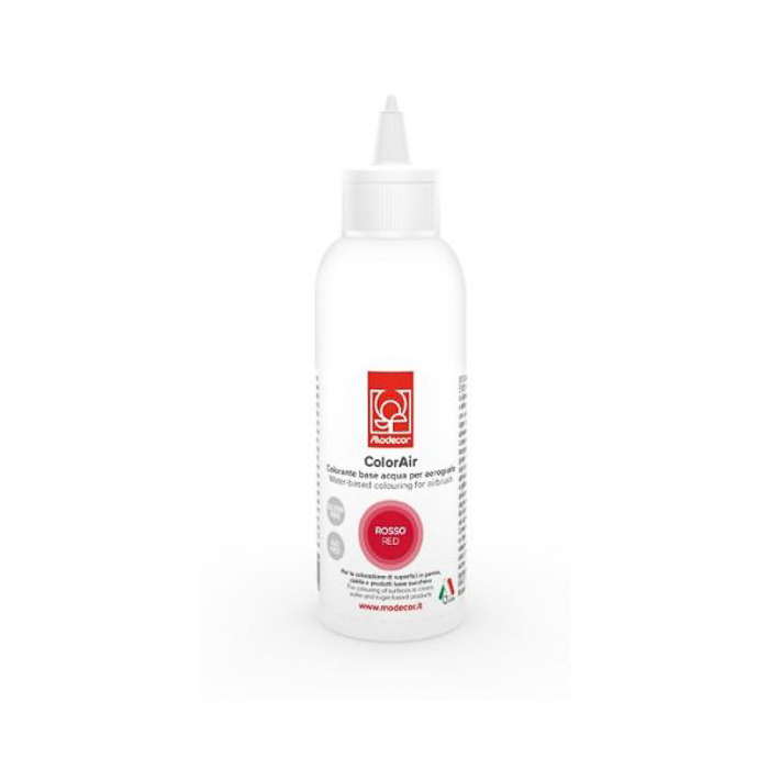 immagine colorante alimentare per aerografo rosso 190ml modecor