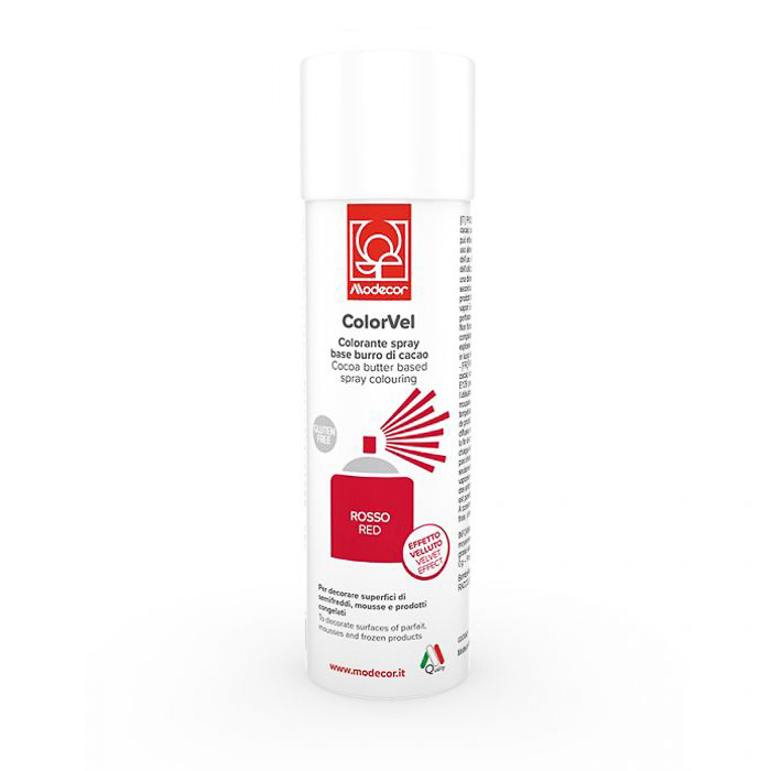 immagine colorante alimentare spray rosso velluto modecor