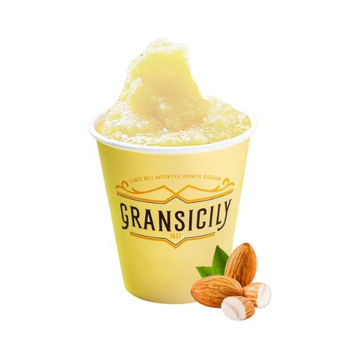 immagine granita vaschetta mandorla