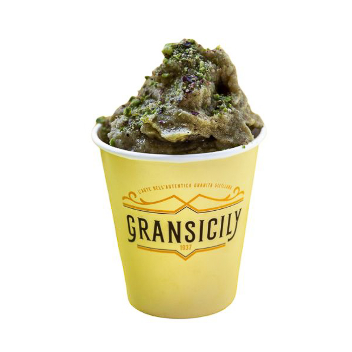 immagine granita vaschetta pistacchio sicilia