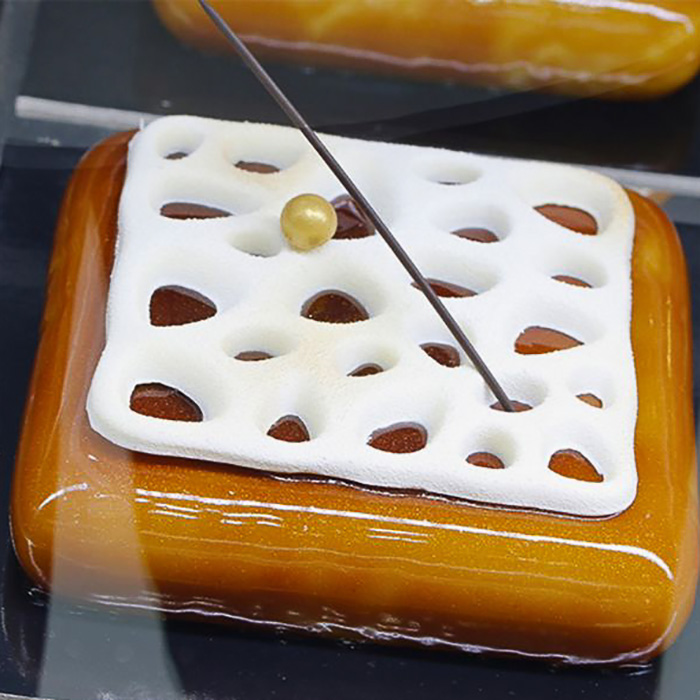 immagine glassa specchio al caramello puntogel