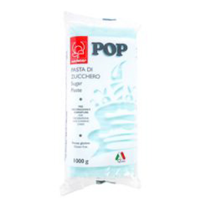 immagine pasta di zucchero pop azzurro confetto