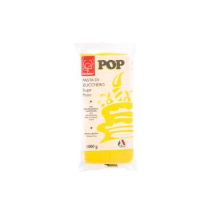 immagine pasta di zucchero pop giallo sole