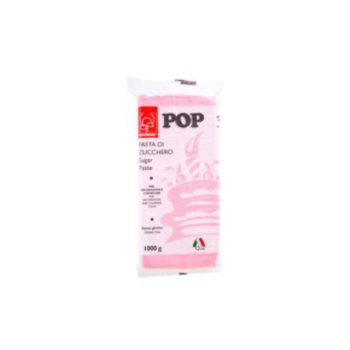immagine pasta di zucchero pop rosa confetto