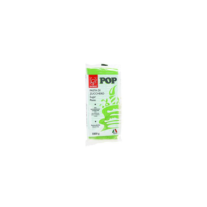 immagine pasta di zucchero pop verde prato